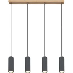 Globo Pendelleuchte Robby 4-flammig Graphit Dunkel 650 X 60 X 1200 Mm 10 Globo Pendelleuchte Robby 4-flammig Graphit Dunkel 650 X 60 X 1200 Mm -Globo Lighting 9007371433544 3749 S 03