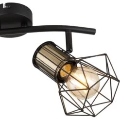 Globo Strahler Priska 2-flammig Schwarz Matt 340 X 130 X 190 Mm 23 Globo Strahler Priska 2-flammig Schwarz Matt 340 X 130 X 190 Mm -Globo Lighting 9007371433643 3749 CU 01