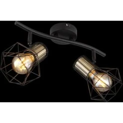 Globo Strahler Priska 2-flammig Schwarz Matt 340 X 130 X 190 Mm 18 Globo Strahler Priska 2-flammig Schwarz Matt 340 X 130 X 190 Mm -Globo Lighting 9007371433643 3749 S 02