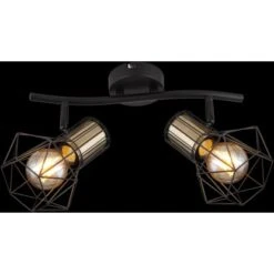 Globo Strahler Priska 2-flammig Schwarz Matt 340 X 130 X 190 Mm 19 Globo Strahler Priska 2-flammig Schwarz Matt 340 X 130 X 190 Mm -Globo Lighting 9007371433643 3749 S 05