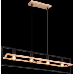 Globo Pendelleuchte Erica 4-flammig Dunkelbraun 980 X 200 X 1500 Mm -Globo Lighting 9007371433711 3749 S 02