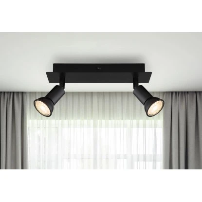 Globo Strahler Drew 2-flammig Schwarz Matt 250 X 60 X 90 Mm 3 Globo Strahler Drew 2-flammig Schwarz Matt 250 X 60 X 90 Mm