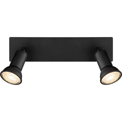 Globo Strahler Drew 2-flammig Schwarz Matt 250 X 60 X 90 Mm 7 Globo Strahler Drew 2-flammig Schwarz Matt 250 X 60 X 90 Mm – Bild 5