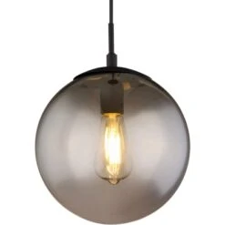 Globo Deckenleuchte Blama 5-flammig Schwarz Matt-Rauchfarben 193 X 25 X 120 Cm 14 Globo Deckenleuchte Blama 5-flammig Schwarz Matt-Rauchfarben 193 X 25 X 120 Cm -Globo Lighting 9007371433810 3749 CU 02