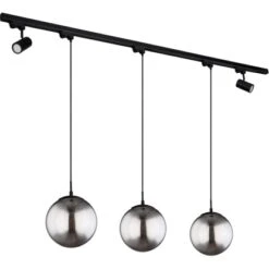 Globo Deckenleuchte Blama 5-flammig Schwarz Matt-Rauchfarben 193 X 25 X 120 Cm 11 Globo Deckenleuchte Blama 5-flammig Schwarz Matt-Rauchfarben 193 X 25 X 120 Cm -Globo Lighting 9007371433810 3749 S 02