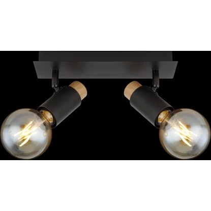 Globo Strahler Matti 2-flammig Schwarz Matt 295 X 80 X 145 Mm 9 Globo Strahler Matti 2-flammig Schwarz Matt 295 X 80 X 145 Mm – Bild 7