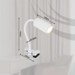 Globo Klemmstrahler Robby 1-flammig Weiß Matt 290 X 100 X 415 Mm -Globo Lighting 9007371433889 3749 S 03