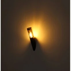 Globo Außenleuchte Mit Bewegungsmelder Boston 1-flg. Schwarz-Rauchfarb. 7,6x41cm -Globo Lighting 9007371433926 3749 S 06