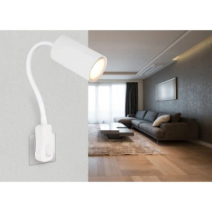 Globo Wandlampe Robby 1-flammig Weiß 55 X 430 Mm 3 Globo Wandlampe Robby 1-flammig Weiß 55 X 430 Mm