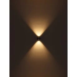 Globo LED-Wandleuchte Randi 2-flammig Schwarz Matt 75 X 70 Mm -Globo Lighting 9007371433988 3749 S 06