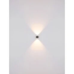 Globo LED-Wandleuchte Randi 2-flammig Schwarz Matt 75 X 70 Mm -Globo Lighting 9007371433988 3749 S 07