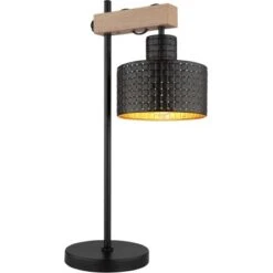 Globo Tischlampe Rielly 1-flammig Schwarz Matt 310 X 180 X 550 Mm -Globo Lighting 9007371434145 3749 S 01