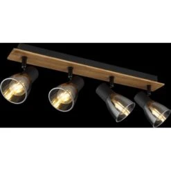 Globo Strahler Claude 4-flammig Dunkelbraun-Rauchfarben 500 X 70 X 155 Mm -Globo Lighting 9007371434213 3749 S 02