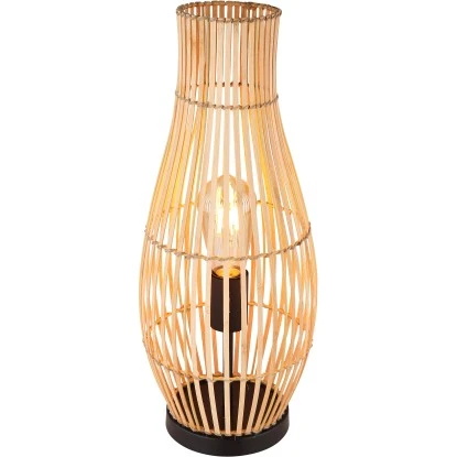 Globo Tischlampe Laglio 1-flammig Naturfarben 195 X 475 Mm 4 Globo Tischlampe Laglio 1-flammig Naturfarben 195 X 475 Mm – Bild 2