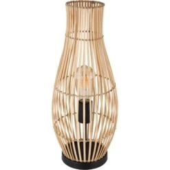 Globo Tischlampe Laglio 1-flammig Naturfarben 195 X 475 Mm 12 Globo Tischlampe Laglio 1-flammig Naturfarben 195 X 475 Mm -Globo Lighting 9007371434220 3749 S 03