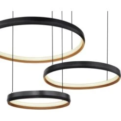 Globo LED-Pendelleuchte Halli 1-flammig Schwarz Matt 767 X 503 X 1500 Mm -Globo Lighting 9007371434657 3749 CU 01