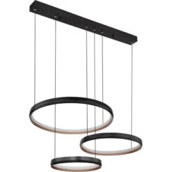Globo LED-Pendelleuchte Halli 1-flammig Schwarz Matt 767 X 503 X 1500 Mm -Globo Lighting 9007371434657 3749 S 02