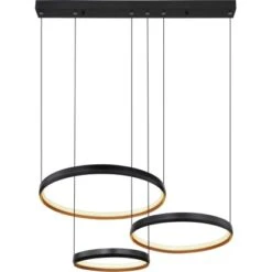 Globo LED-Pendelleuchte Halli 1-flammig Schwarz Matt 767 X 503 X 1500 Mm -Globo Lighting 9007371434657 3749 S 03
