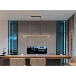 Globo LED-Pendelleuchte Doro 1-flammig Graphit 1000 X 70 X 1200 Mm