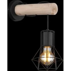 Globo Wandlampe 1-flammig Schwarz Matt 133 X 320 Mm -Globo Lighting 9007371434855 3749 S 02