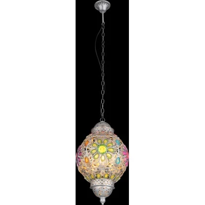 Globo Pendelleuchte 1-flammig Silbergrau 270 X 1200 Mm 6 Globo Pendelleuchte 1-flammig Silbergrau 270 X 1200 Mm – Bild 4