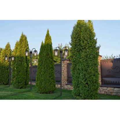 Globo Außenleuchte 3-flammig Schwarz Matt 485 X 1800 Mm 3 Globo Außenleuchte 3-flammig Schwarz Matt 485 X 1800 Mm