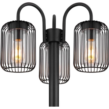 Globo Außenleuchte 3-flammig Schwarz Matt 485 X 1800 Mm 10 Globo Außenleuchte 3-flammig Schwarz Matt 485 X 1800 Mm – Bild 8