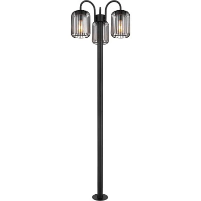 Globo Außenleuchte 3-flammig Schwarz Matt 485 X 1800 Mm 4 Globo Außenleuchte 3-flammig Schwarz Matt 485 X 1800 Mm – Bild 2