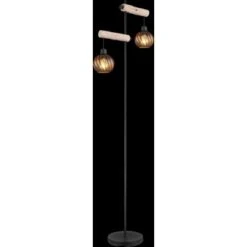 Globo Stehlampe Paulo 2-flammig Schwarz Matt 480 X 250 X 1680 Mm -Globo Lighting 9007371435234 3749 3