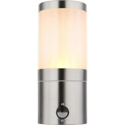 Globo Außenleuchte 1-flammig Silber Glänzend 10,2 Cm X 24,5 Cm 7 Globo Außenleuchte 1-flammig Silber Glänzend 10,2 Cm X 24,5 Cm -Globo Lighting 9007371435272 3749 S 02