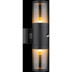 Globo Außenleuchte 2-flammig Schwarz Matt 10,2 Cm X 42 Cm -Globo Lighting 9007371435289 3749 S 02