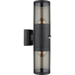 Globo Außenleuchte 2-flammig Schwarz Matt 10,2 Cm X 42 Cm