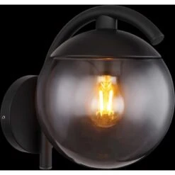Globo Außenleuchte 1-flammig Schwarz Matt-Rauchfarben 200 X 245 Mm 7 Globo Außenleuchte 1-flammig Schwarz Matt-Rauchfarben 200 X 245 Mm -Globo Lighting 9007371435388 3749 3