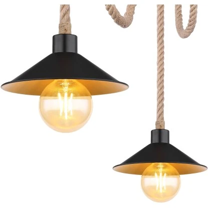 Globo Pendelleuchte Diana 3-flammig Schwarz Matt L:1700 Mm 11 Globo Pendelleuchte Diana 3-flammig Schwarz Matt L:1700 Mm – Bild 9