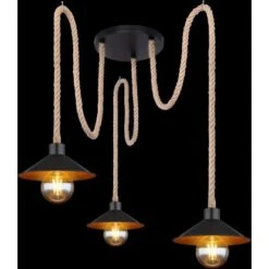 Globo Pendelleuchte Diana 3-flammig Schwarz Matt L:1700 Mm 14 Globo Pendelleuchte Diana 3-flammig Schwarz Matt L:1700 Mm -Globo Lighting 9007371436125 3749 S 02