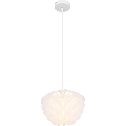 Globo Pendelleuchte Irene 1-flammig Weiß 260 X 1200 Mm 4 Globo Pendelleuchte Irene 1-flammig Weiß 260 X 1200 Mm – Bild 2