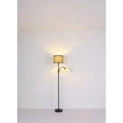 Globo Stehlampe Nathan 1-flammig Schwarz Matt 490 X 220 X 1710 Mm -Globo Lighting 9007371436446 3749 S 04