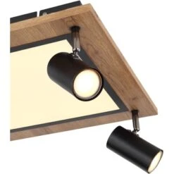 Globo LED-Deckenleuchte Ulla 5-flammig Schwarz Matt 450 X 450 X 130 Mm -Globo Lighting 9007371436507 3749 CU 01