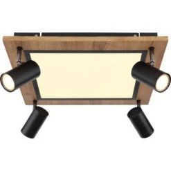 Globo LED-Deckenleuchte Ulla 5-flammig Schwarz Matt 450 X 450 X 130 Mm -Globo Lighting 9007371436507 3749 S 03