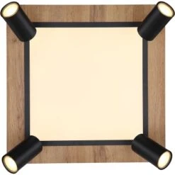 Globo LED-Deckenleuchte Ulla 5-flammig Schwarz Matt 450 X 450 X 130 Mm -Globo Lighting 9007371436507 3749 S 04