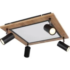 Globo LED-Deckenleuchte Ulla 5-flammig Schwarz Matt 450 X 450 X 130 Mm -Globo Lighting 9007371436507 3749 S 05