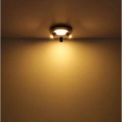 Globo LED-Deckenleuchte Ulla 5-flammig Schwarz Matt 450 X 450 X 130 Mm -Globo Lighting 9007371436507 3749 S 07