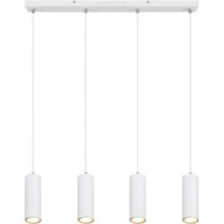 Globo Pendelleuchte Robby 4-flammig Weiß 650 X 60 X 1200 Mm -Globo Lighting 9007371436545 3749 S 03
