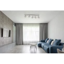 Globo Strahler Robby 5-flammig Nickel Matt 700 X 350 X 170 Mm