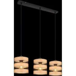 Globo Pendelleuchte Soeni 3-flammig Schwarz Matt 750 X 180 X 1200 Mm -Globo Lighting 9007371436835 3749 S 02