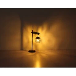 Globo Pendelleuchte Fitz 1-flammig Schwarz Matt-Gold Rauchfarben 350 X 1200 Mm 14 Globo Pendelleuchte Fitz 1-flammig Schwarz Matt-Gold Rauchfarben 350 X 1200 Mm -Globo Lighting 9007371436859 3749 S 04