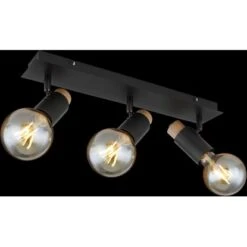 Globo Strahler Matti 3-flammig Schwarz Matt 485 X 80 X 145 Mm -Globo Lighting 9007371436873 3749 S 02