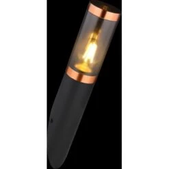Globo Außenleuchte Boston 1-flammig Schwarz Rauchfarben 76 X 410 Mm 18 Globo Außenleuchte Boston 1-flammig Schwarz Rauchfarben 76 X 410 Mm -Globo Lighting 9007371436927 3749 S 02