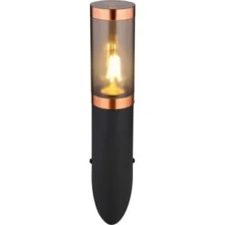 Globo Außenleuchte Boston 1-flammig Schwarz Rauchfarben 76 X 410 Mm 17 Globo Außenleuchte Boston 1-flammig Schwarz Rauchfarben 76 X 410 Mm -Globo Lighting 9007371436927 3749 S 04