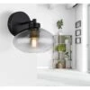 Globo Wandlampe Shaun 1-flammig Schwarz Matt-Rauchfarben 180 X 200 Mm -Globo Lighting 9007371436934 3749 AB 01